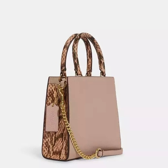 NWOT Coach C6779 Mini Pepper Crossbody Pebble and Embossed Leather Shell Pink - Picture 2 of 11